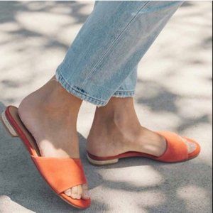 Soludos Anouk Slide Sandals in Cherry Size US 7.5